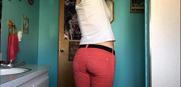  piss pink jeans
